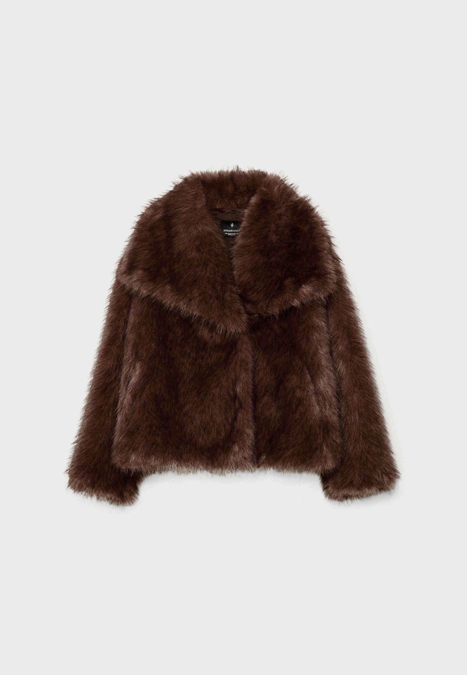 Virale Kunstpelz Jacke