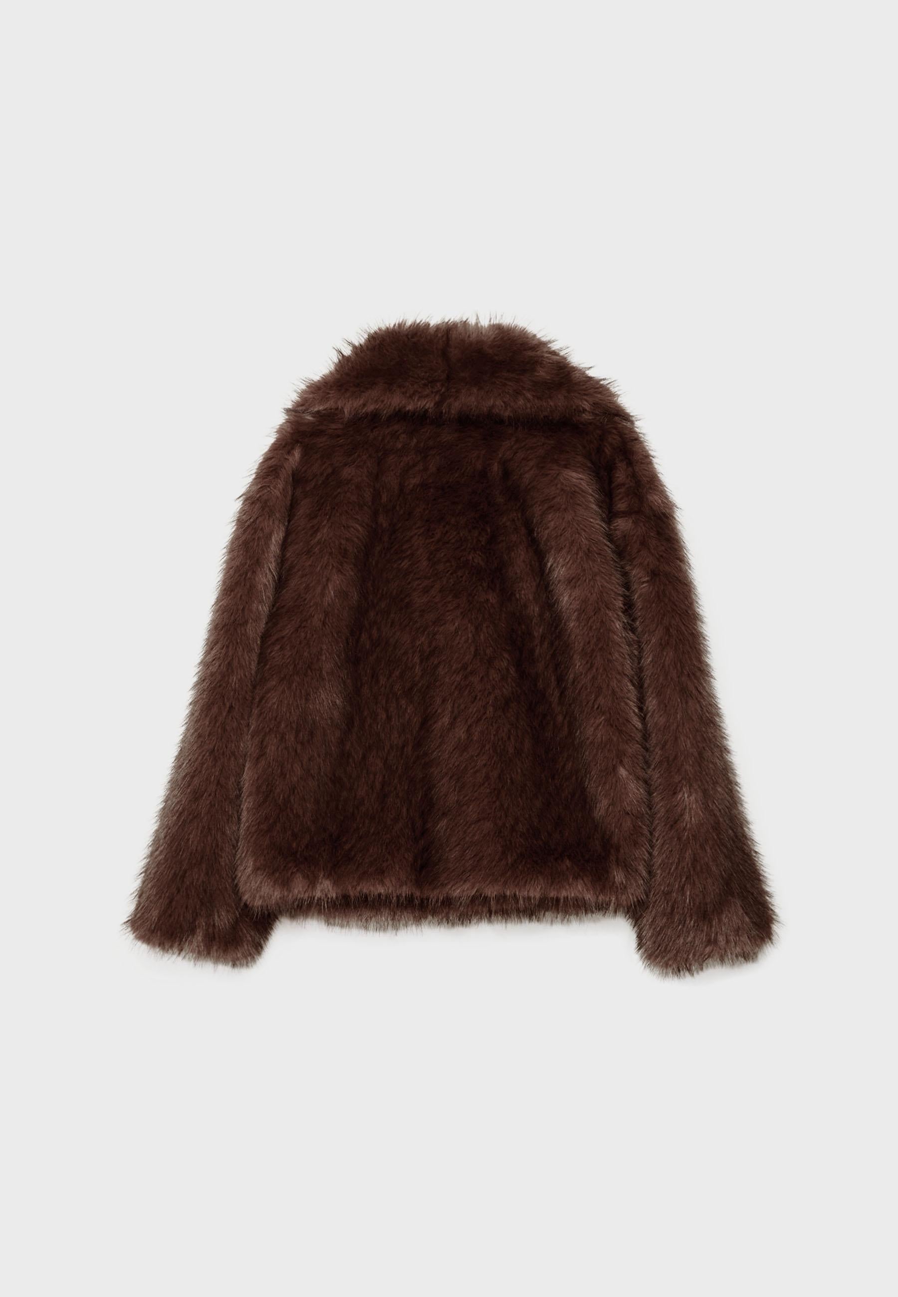 Virale Kunstpelz Jacke