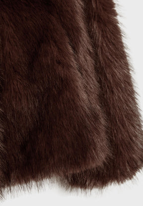 Virale Kunstpelz Jacke