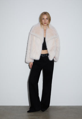 Virale Kunstpelz Jacke