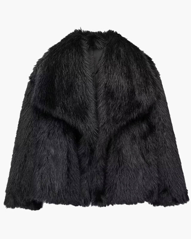 Virale Kunstpelz Jacke